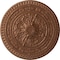 Ekena Millwork Naple Ceiling Medallion (Fits Canopies up to 3 3/8"), 37 1/2"OD x 3 3/8"P, Polished Copper CM37NAPOS - alternate 1
